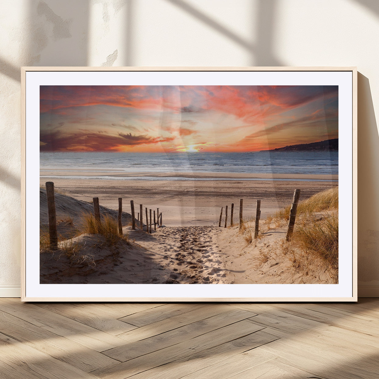 MGC-FP-36x24 - Sunset on the Sea Wall Art Canvas Print