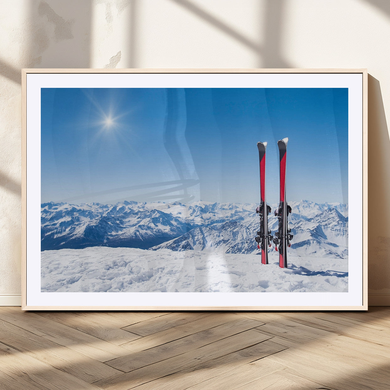 MGC-FP-36x24 - Ski Season Snow Wall Art Canvas Print