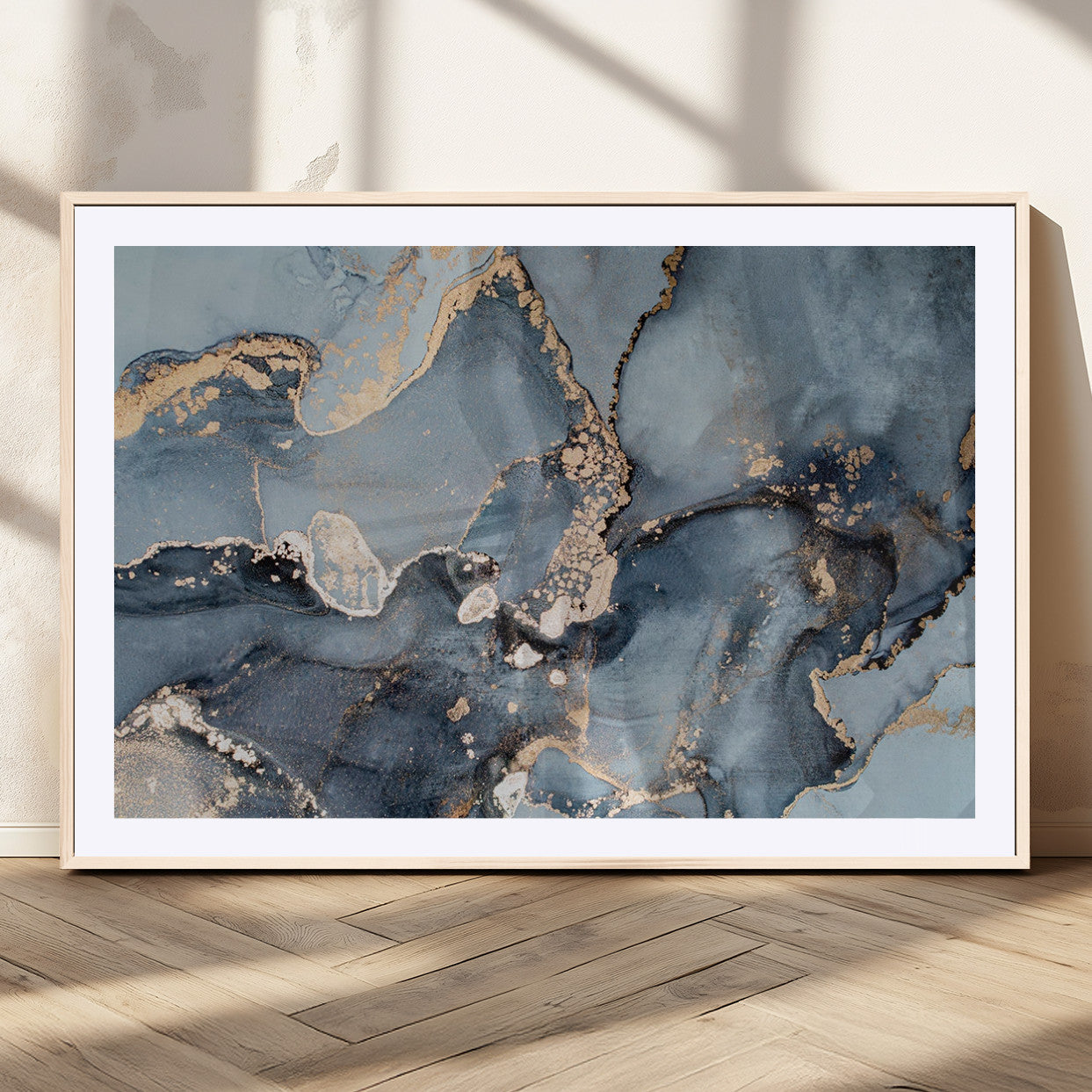 17119-MGC-FP-36x24_Natural-Multipanel Marble Fluid Effect Wall Art Abstract Canvas Wall Art Print