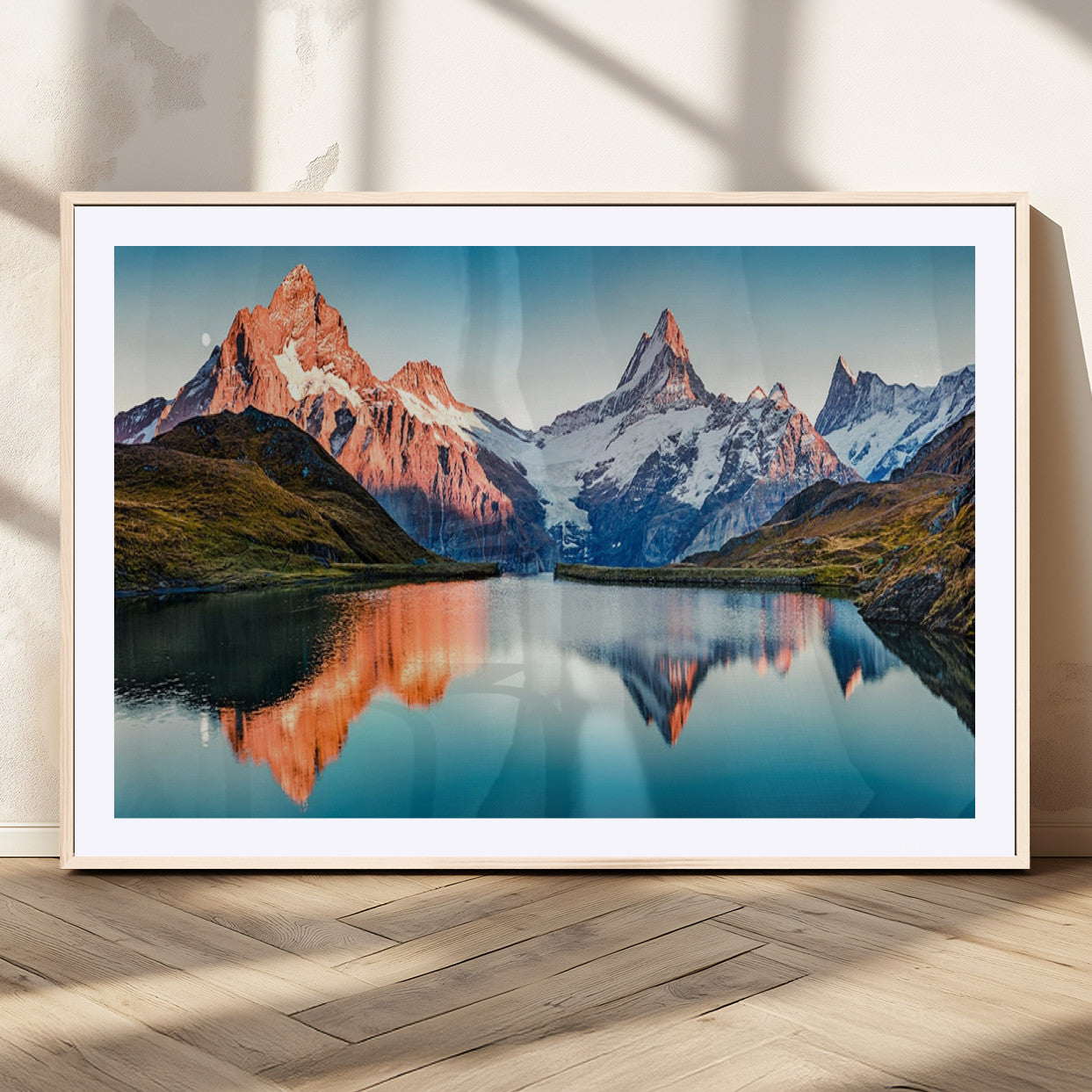 MGC-FP-36x24 - Landscape Mountain and Lake View Wall Art Canvas Print