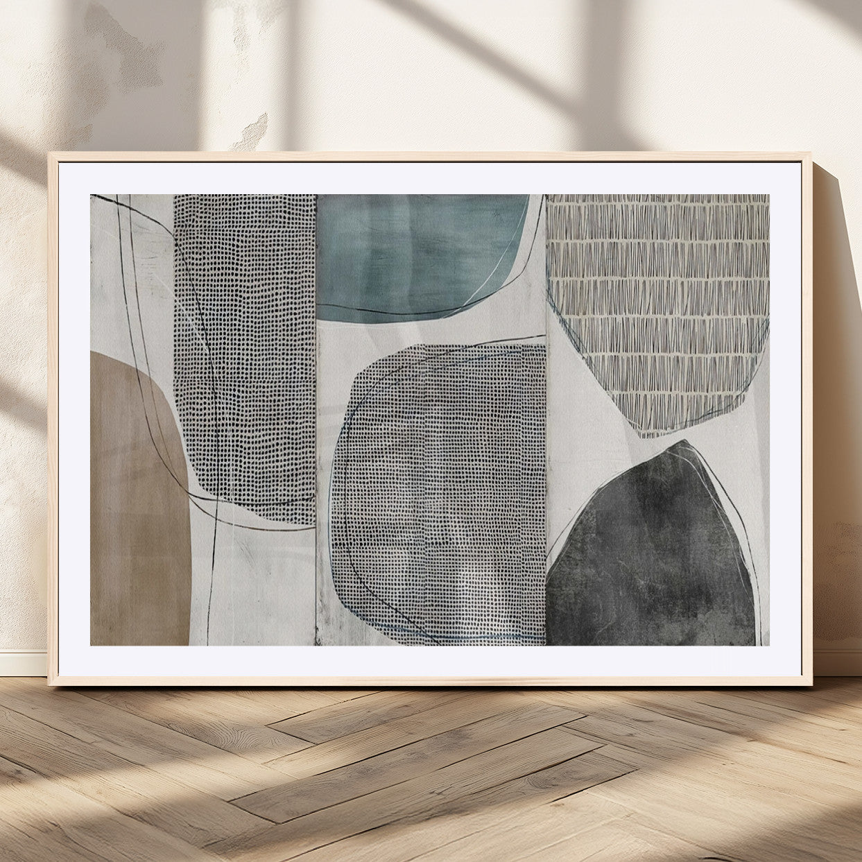 MGC-FP-36x24 - Canvas Print Wall Art Abstract Art Boho, Framed Boho Decor Canvas Print