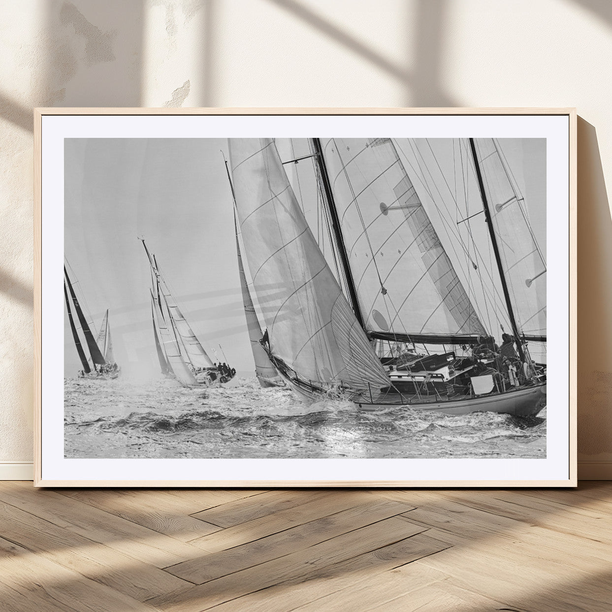 MGC-FP-36x24 - Yacht Sailboat Regatta Canvas Wall Art Canvas Print