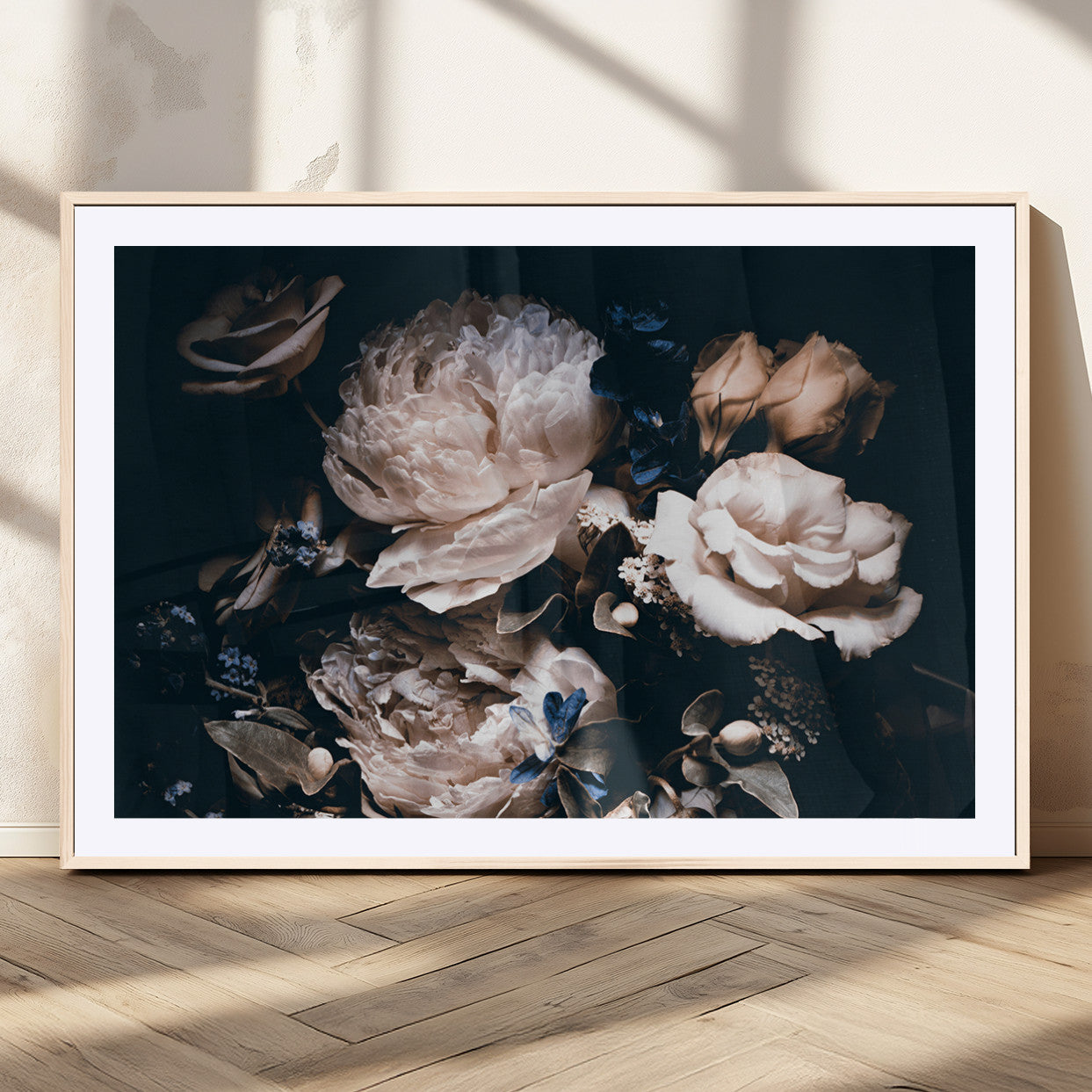 MGC-FP-36x24 - Pink Peonies Flowers Large Canvas Art Print