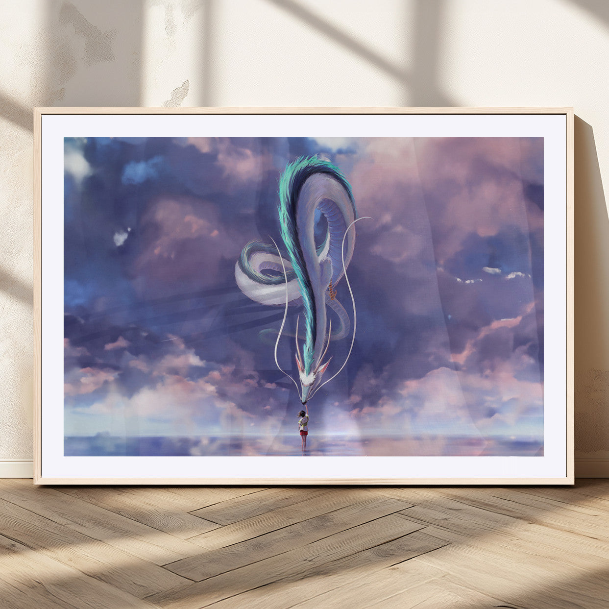 MGC-FP-36x24 - Spirited Away Haku and Chihiro Poster - Anime Lover - Hayao Miyazaki - Studio Ghibli Poster - Anime