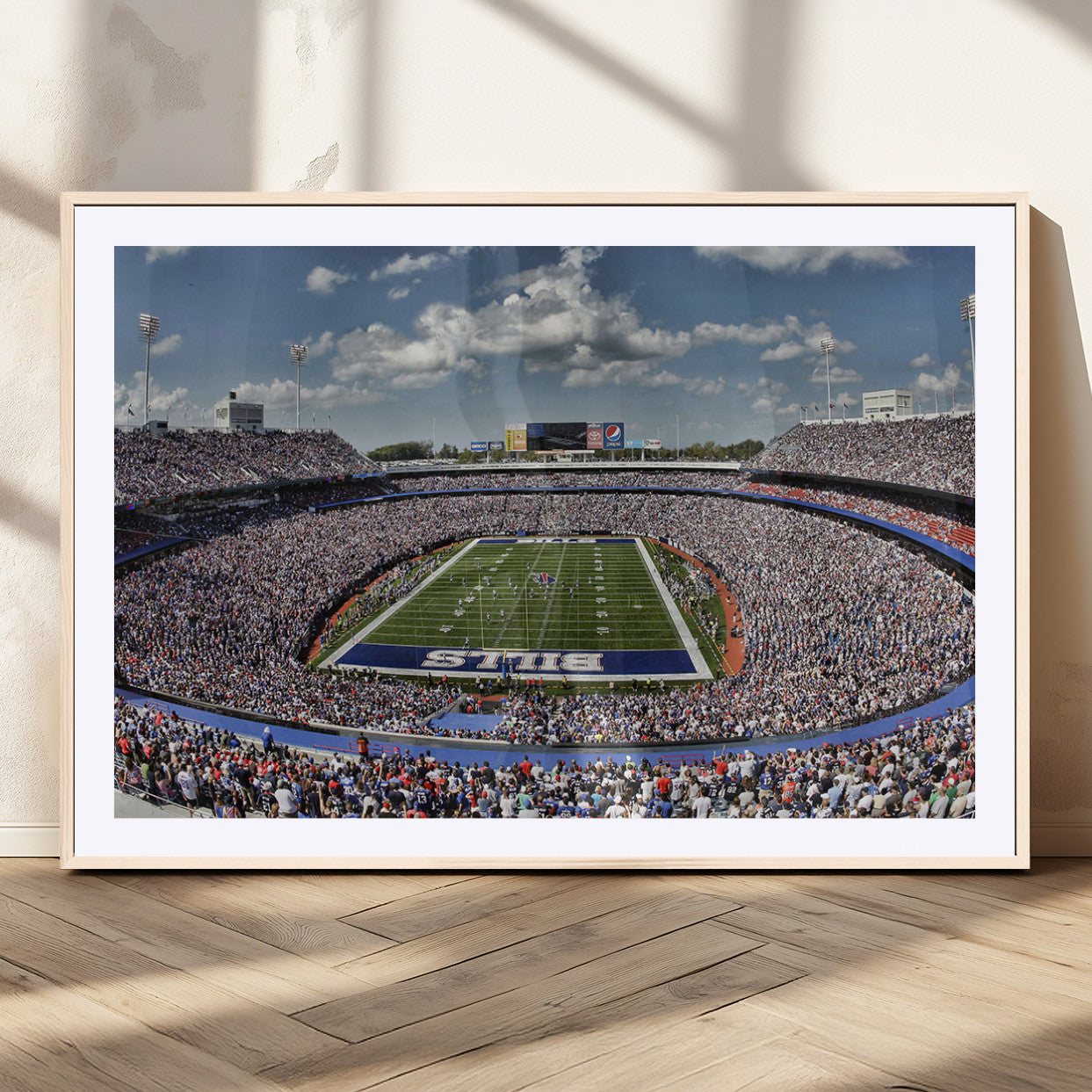MGC-FP-36x24 - Buffalo Bills Highmark Stadium Wall Art Canvas Print - Bills Stadium Game Day Triple Canvas Wall Art
