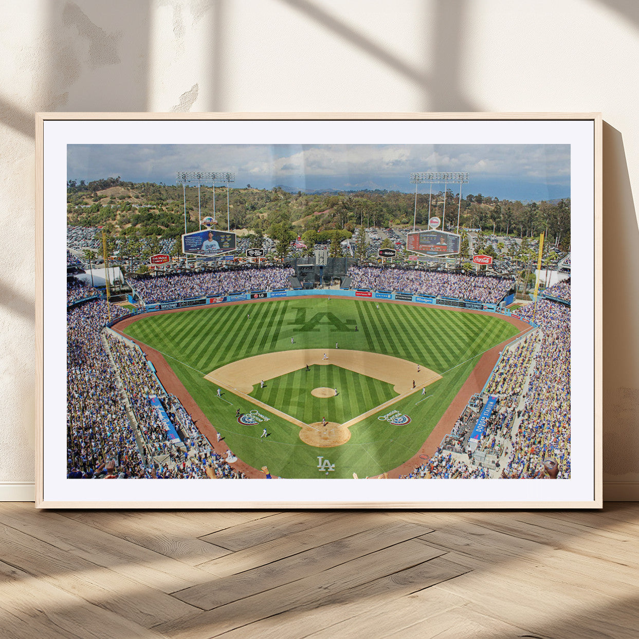 -Citi Field Wall Art Print | 3-Panel New York Mets Baseball Stadium Canvas Print | Framed Sports