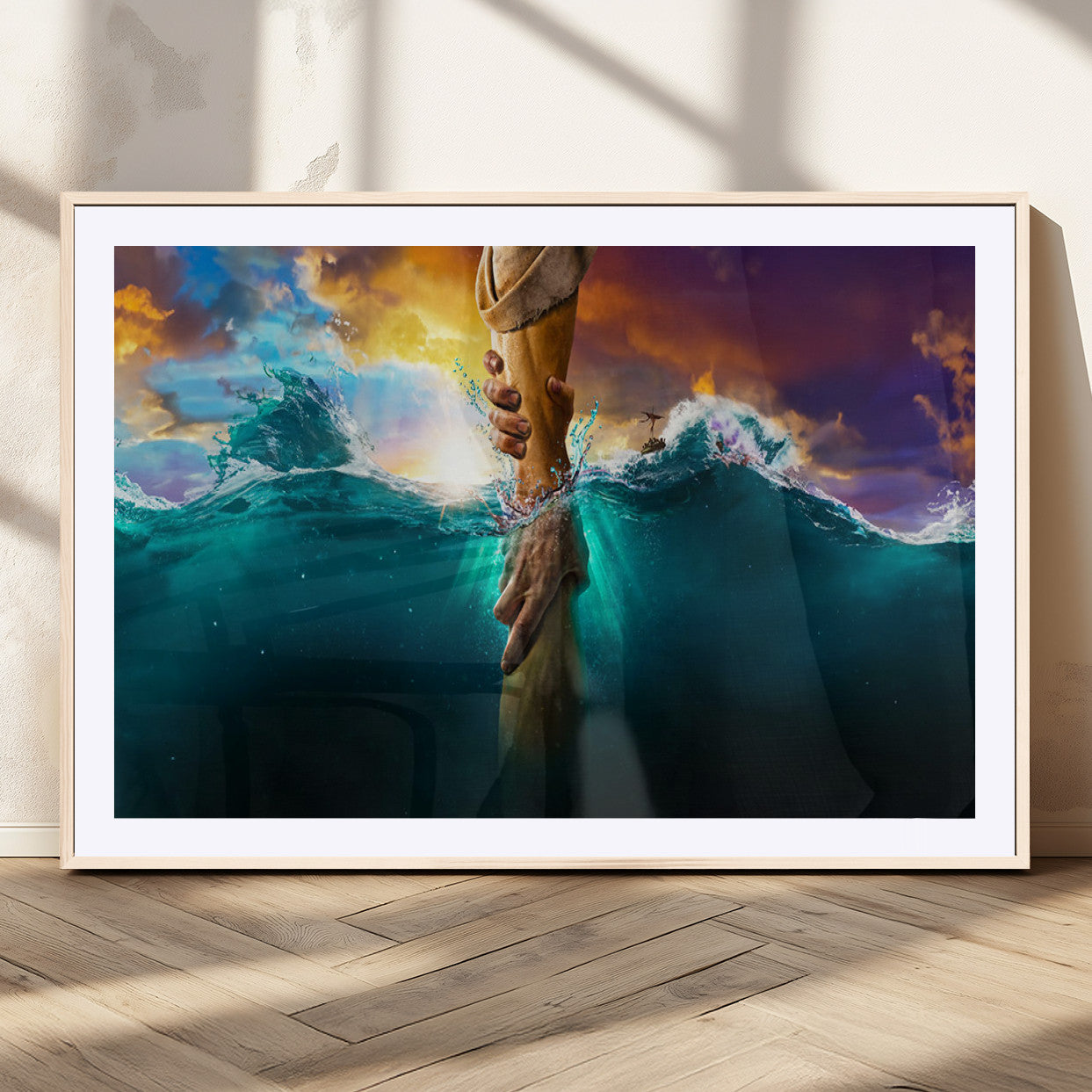 MGC-FP-36x24 - God Hand Wall Art Canvas Print