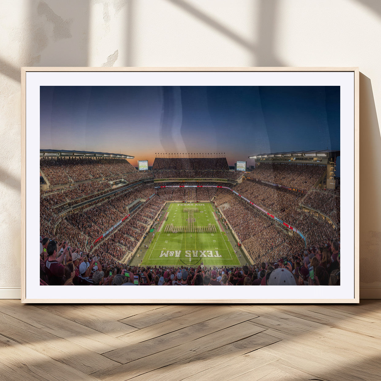 MGC-FP-36x24 - Kyle Field Wall Art Print | Large Texas A&M Aggies Football Canvas Print for Sports Enthusiasts |
