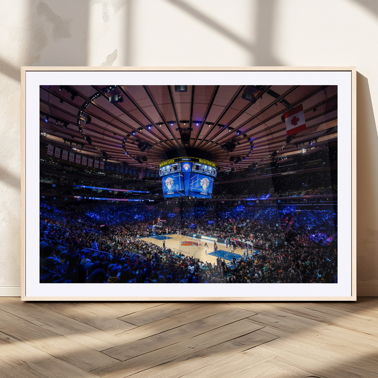 MGC-FP-36x24 - Madison Square Garden Basketball Print Canvas- Madison Square Garden Basketball Game Triple Canvas