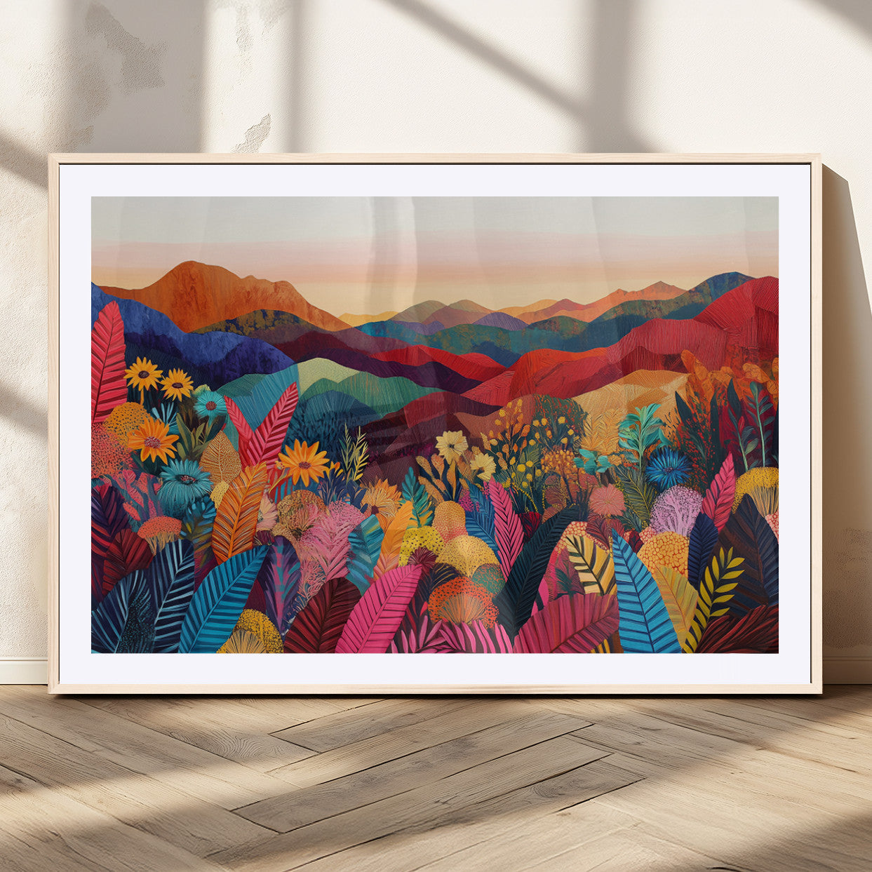 MGC-FP-36x24 - YAYOI KUSAMA Abstract Print - Landscape Canvas Wall Art Print - Vibrant Modern Decor for Living