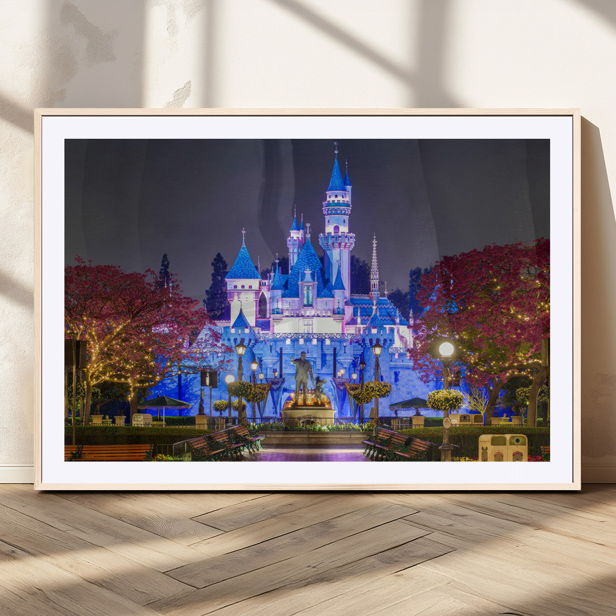 66710-MGC-FP-36x24_Natural-Large Disney Castle Wall Art Canvas Print - Magic Kingdom Kids Room Decoration Disney World