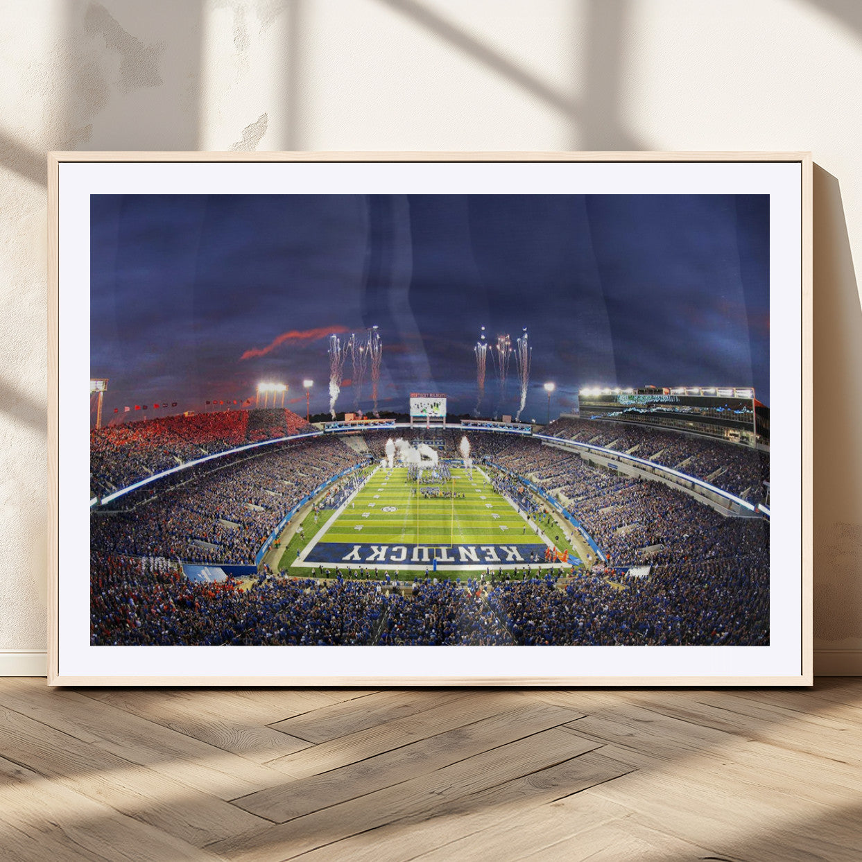 MGC-FP-36x24 - Kroger Field Canvas Wall Art - Kentucky Stadium Wall Art Print - Sunset Football Stadium Wall Decor