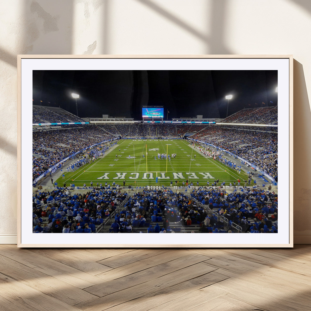 MGC-FP-36x24 - Kroger Field Canvas Wall Art - Kentucky Stadium Wall Art Print - Sunset Football Stadium Wall Decor