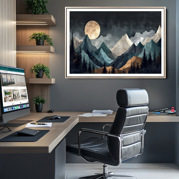 Framed Wall Art Canvas Print