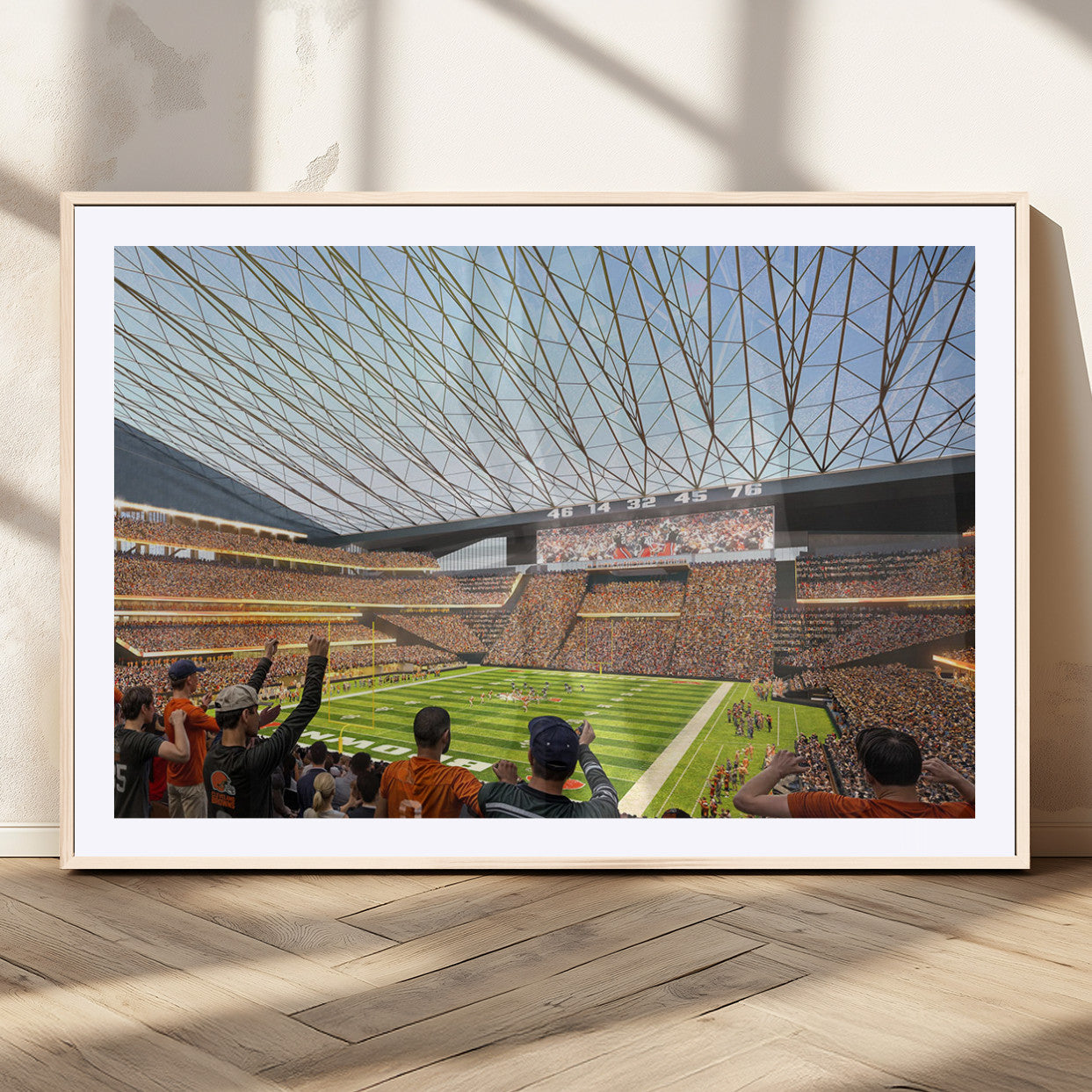 MGC-FP-36x24 - Cleveland Browns Stadium Wall Art - NFL Football Canvas Print