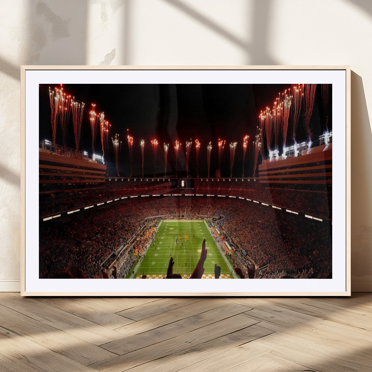 73358115-MGC-FP-36x24 - Tennessee Neyland Stadium Wall Art, Sports Arena Canvas Print, Panoramic Stadium Canvas Artwork for Home, Office