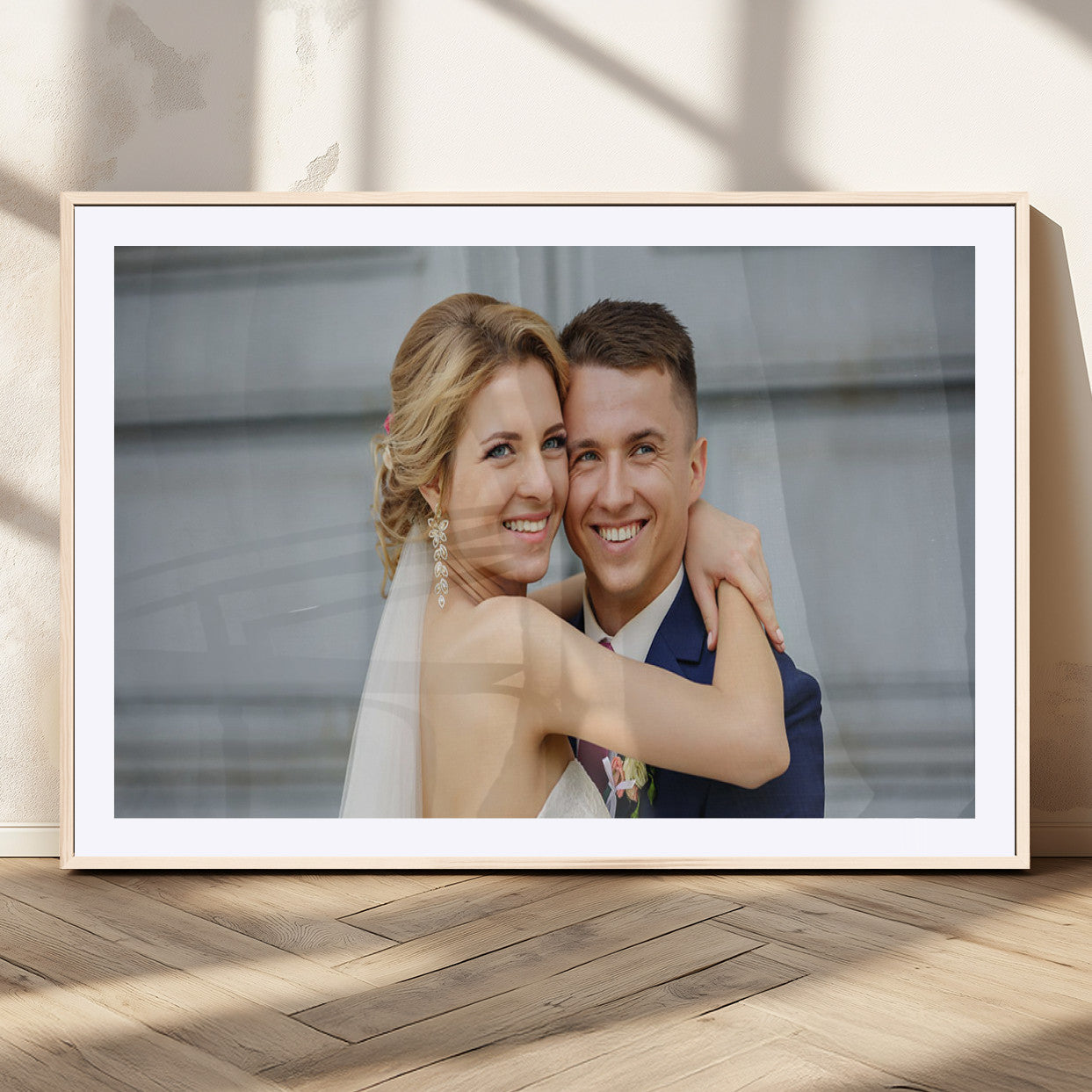 MGC-FP-36x24 - Create Your Own Photo Framed Canvas Print - Custom Personalized Wall Art Print for Gift