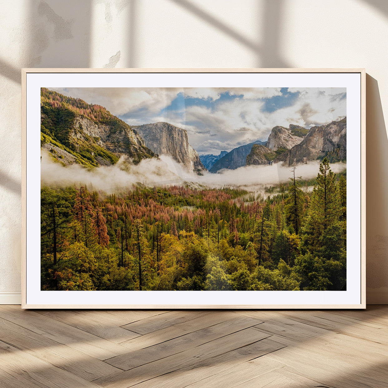 MGC-FP-36x24 - Half Dome Yosemite Canvas Wall Art – Majestic Triptych Landscape Print – National Park Nature Decor