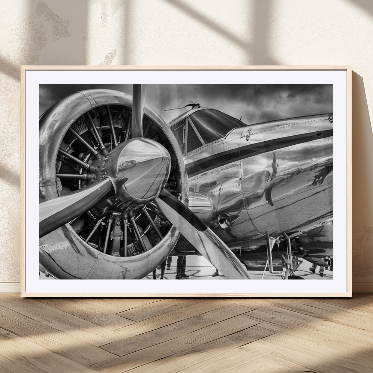 MGC-FP-36x24 - Vintage Antique Airplane Wall Art Canvas Print