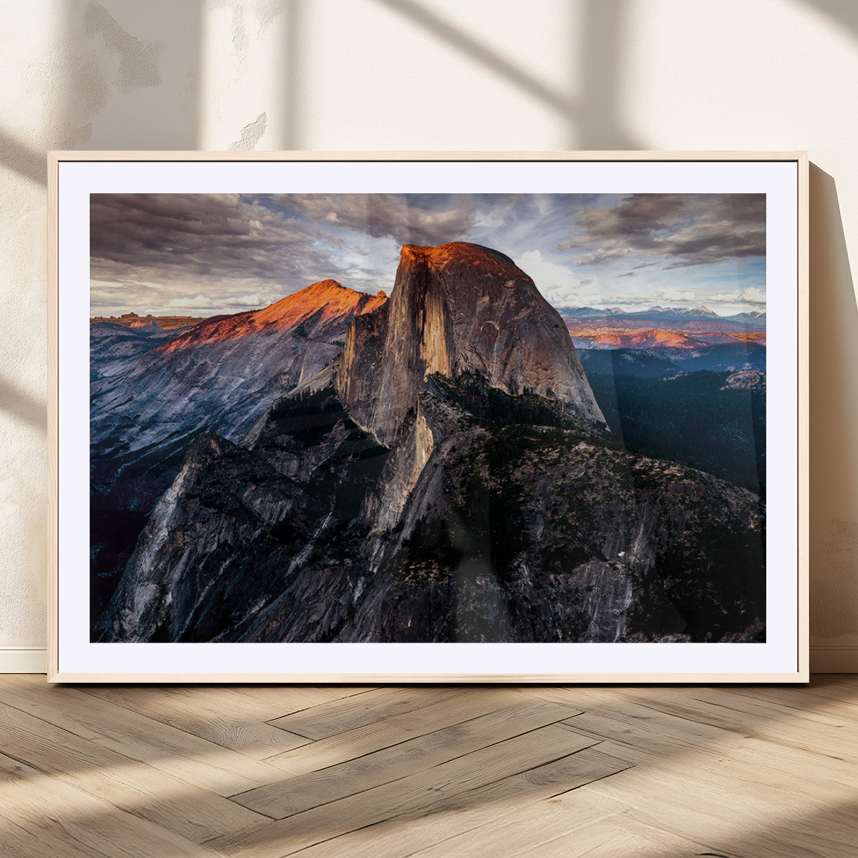 MGC-FP-36x24 - Half Dome Wall Art Print - Yosemite Majestic Triptych Landscape Print – National Park Nature Decor