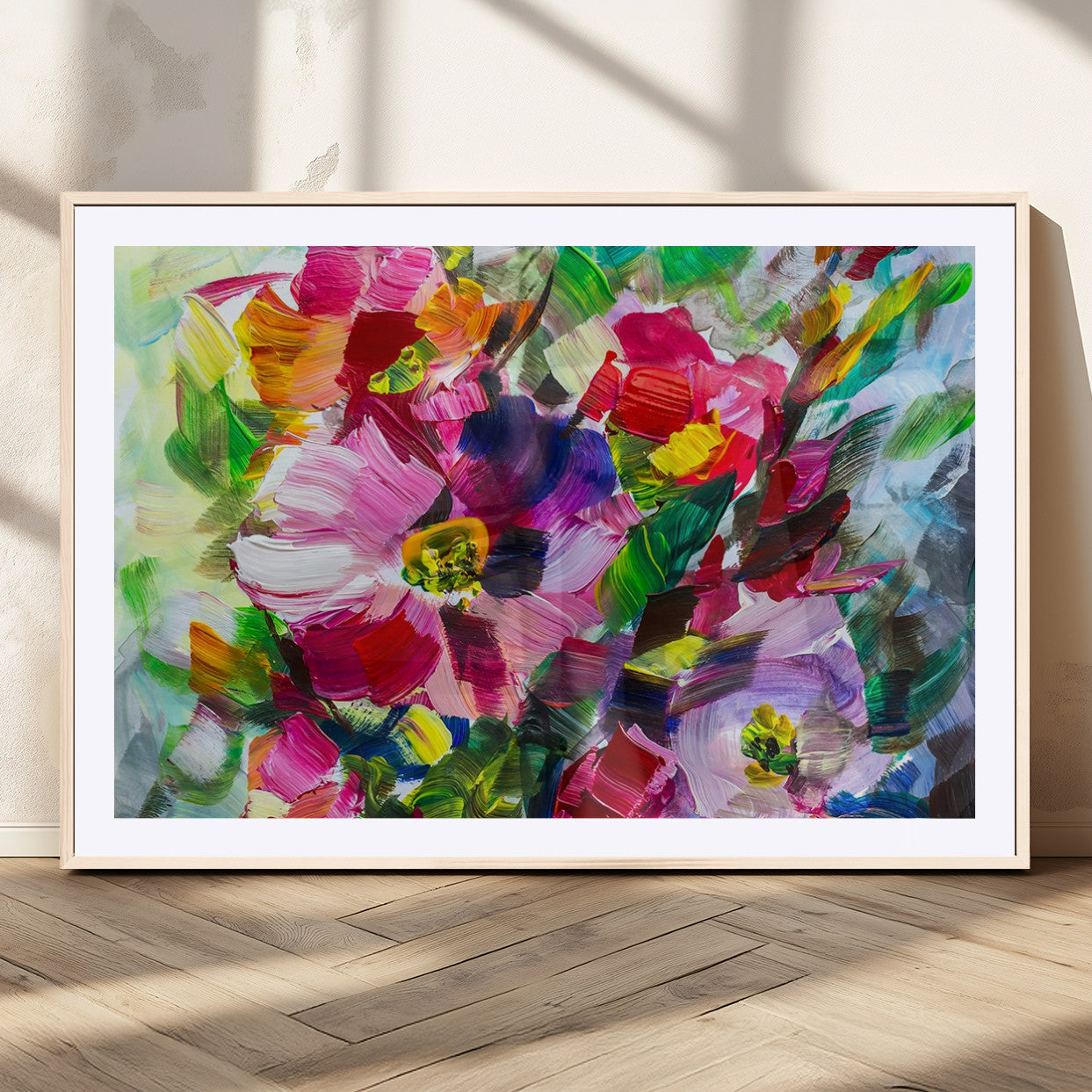 MGC-FP-36x24 - Oil Flower Abstract Canvas Print