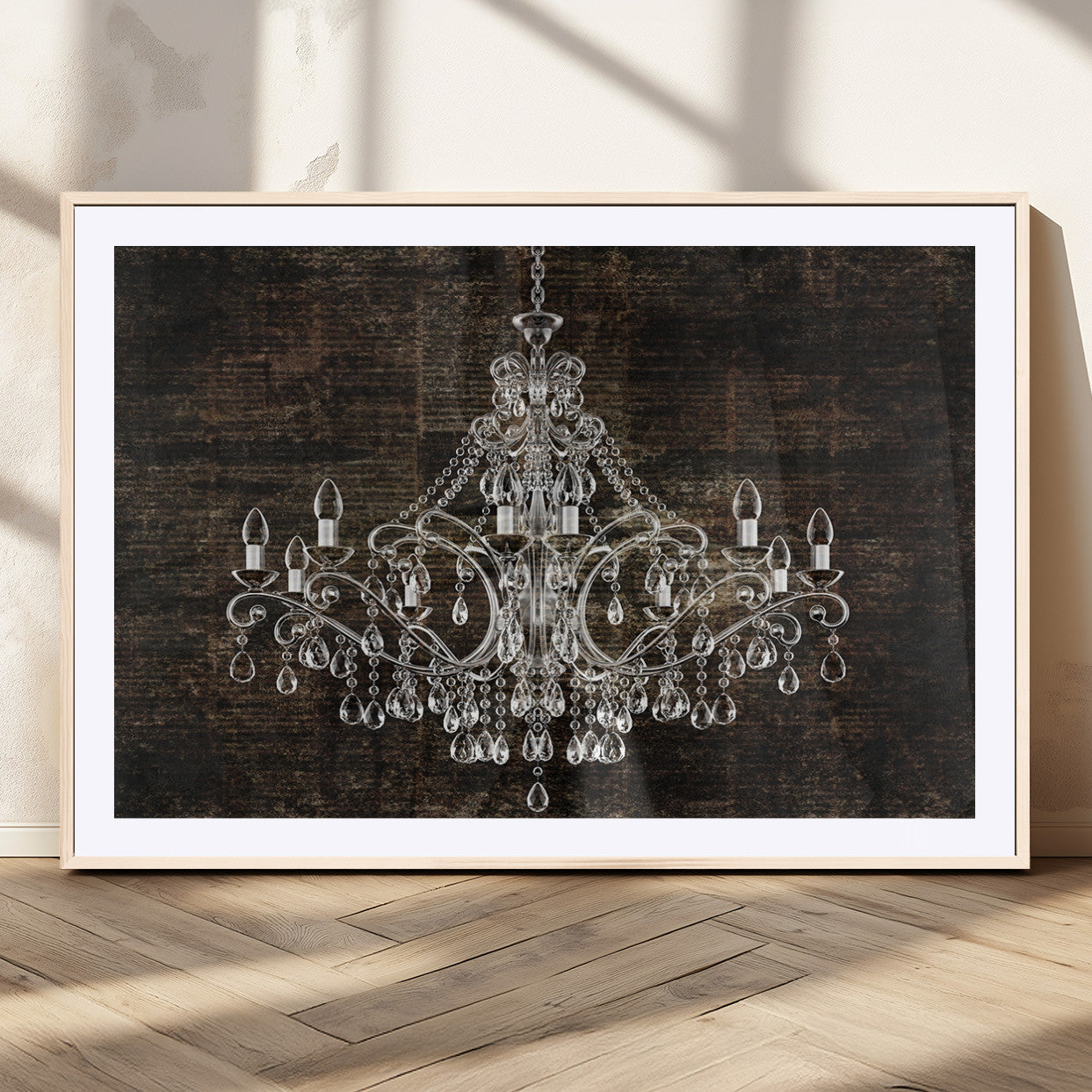 MGC-FP-36x24 - Rustic Chandelier Canvas Print