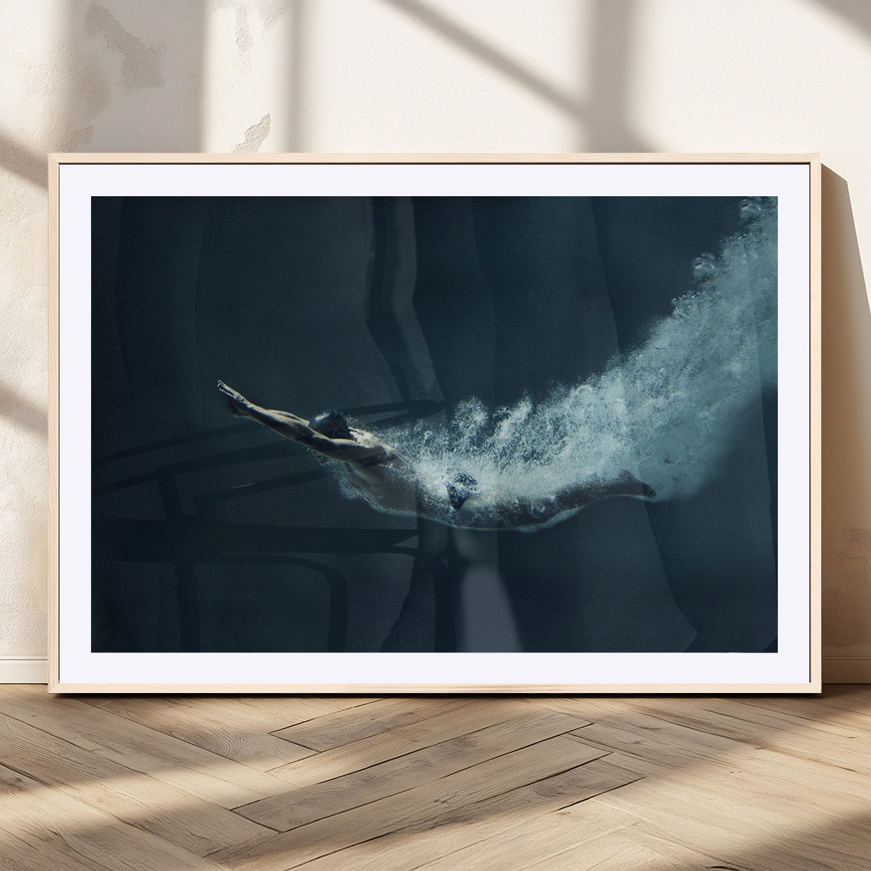 MGC-FP-36x24 - Swimmer Wall Art Canvas Print