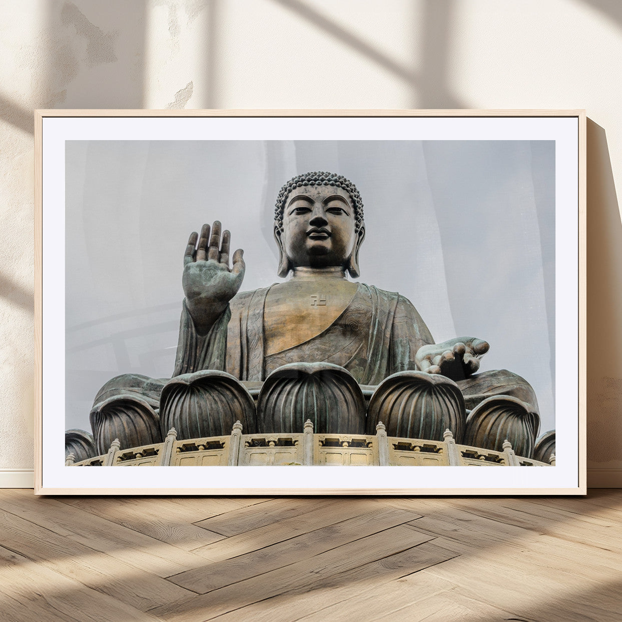 -Buddha Statue Wall Art Canvas Print