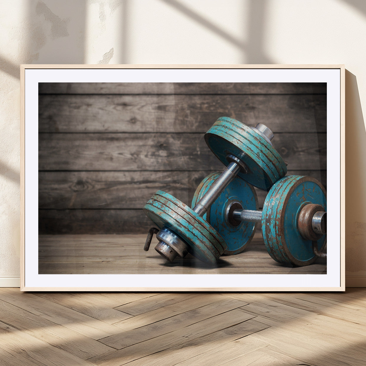 MGC-FP-36x24 - Dambell and Sport Wall Art Canvas Print