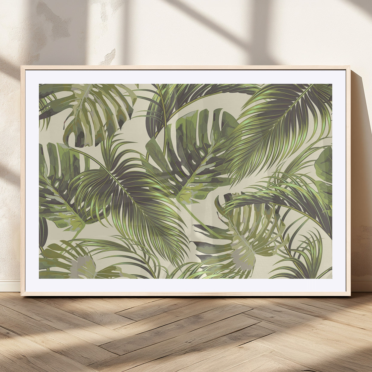 MGC-FP-36x24 - Palm Leaves Canvas Print