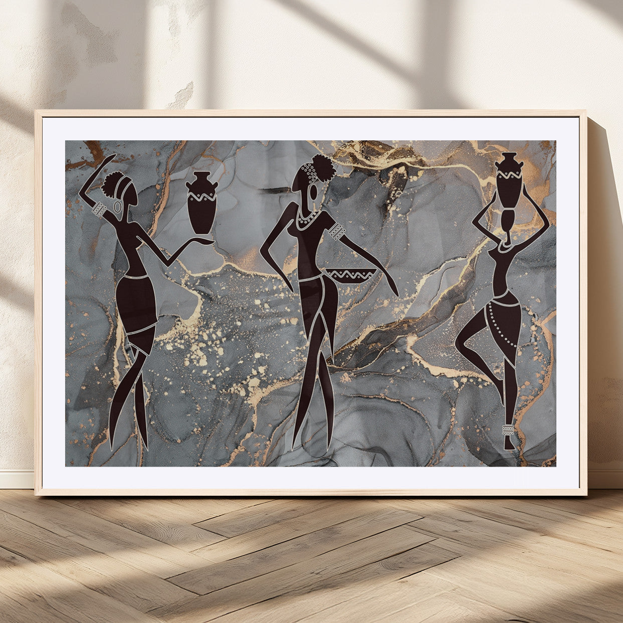 MGC-FP-36x24 - Abstract African Womens Art Canvas Print