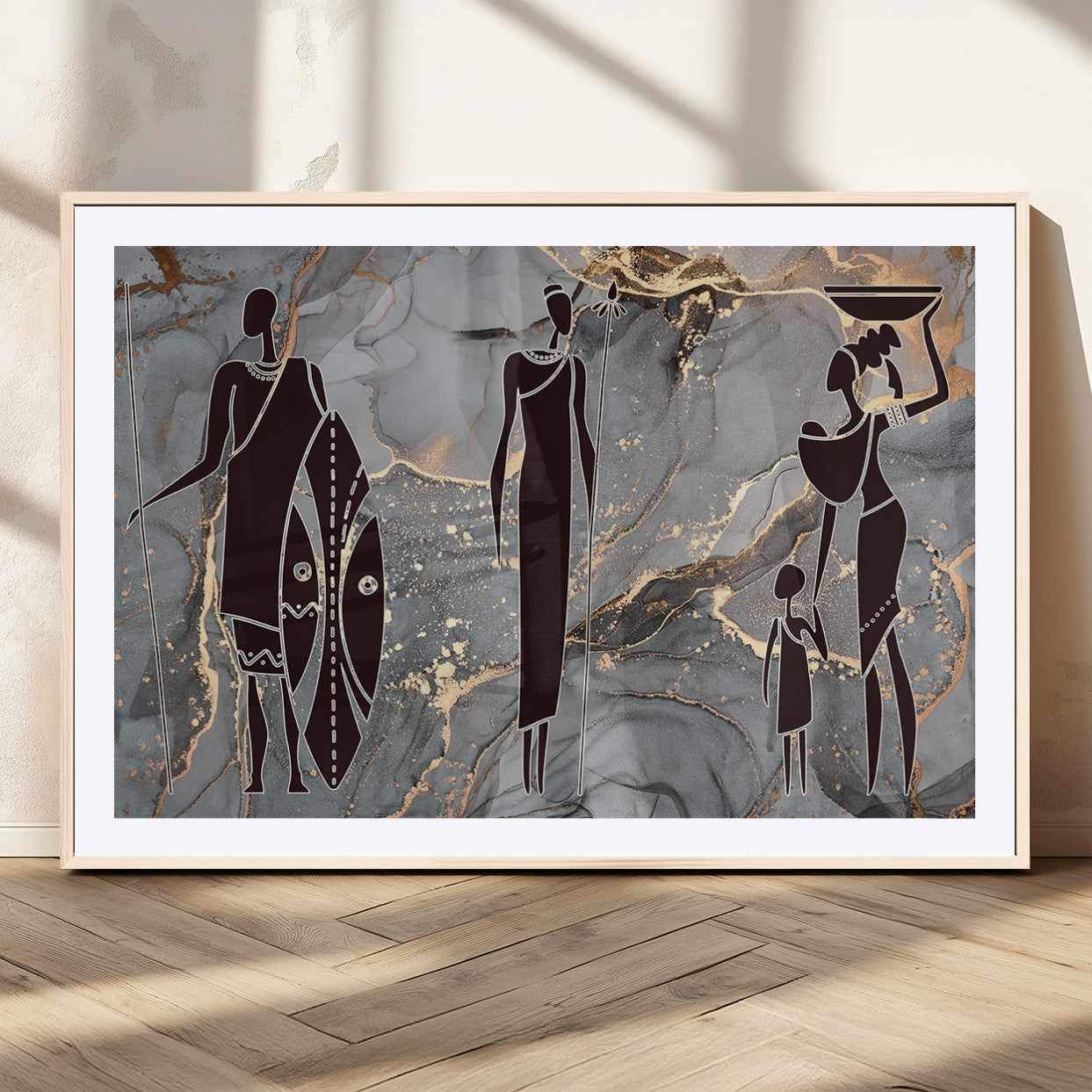 MGC-FP-36x24 - African American Wall Art African Women Painting Canvas Print