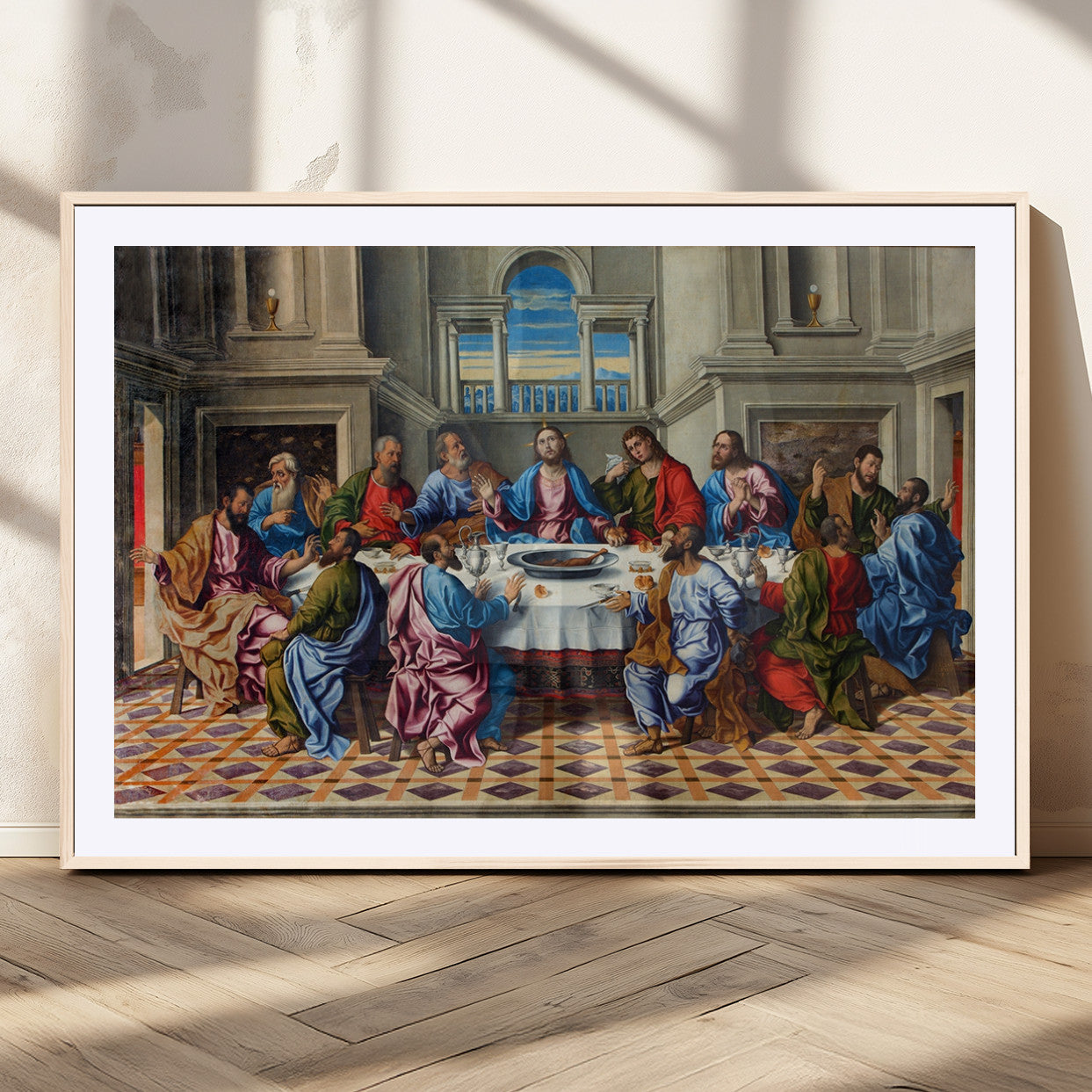 MGC-FP-36x24 - The Last Supper Multi Panel Canvas Wall Art