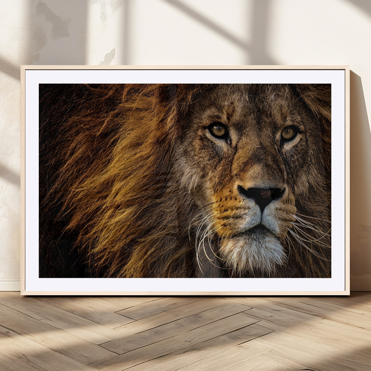 MGC-FP-36x24 - Mighty Lion Wall Art Animal Canvas Print
