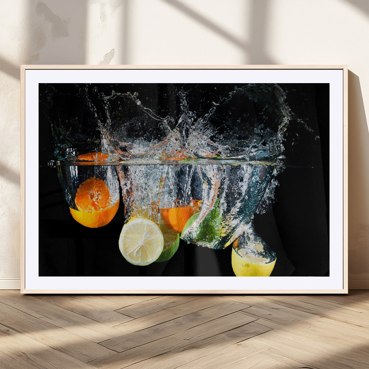 MGC-FP-36x24 - Kitchen Wall Art, Kitchen Fruits Art Canvas Print