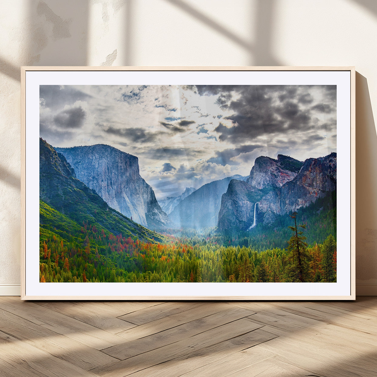 MGC-FP-36x24 - Yosemite Park Half Dome 3 Panel Canvas Print | Large Giclée Landscape Wall Art for Living Room,