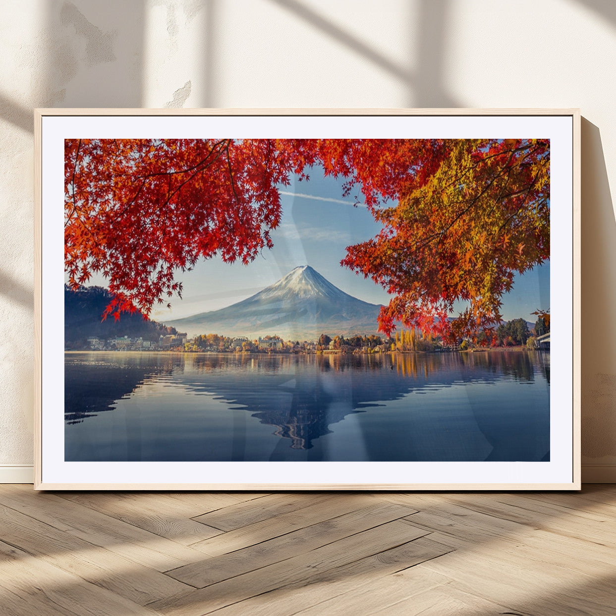 MGC-FP-36x24 - Mount Fuji Canvas Wall Art Japan Autumn Mountain Canvas Print Wall Art