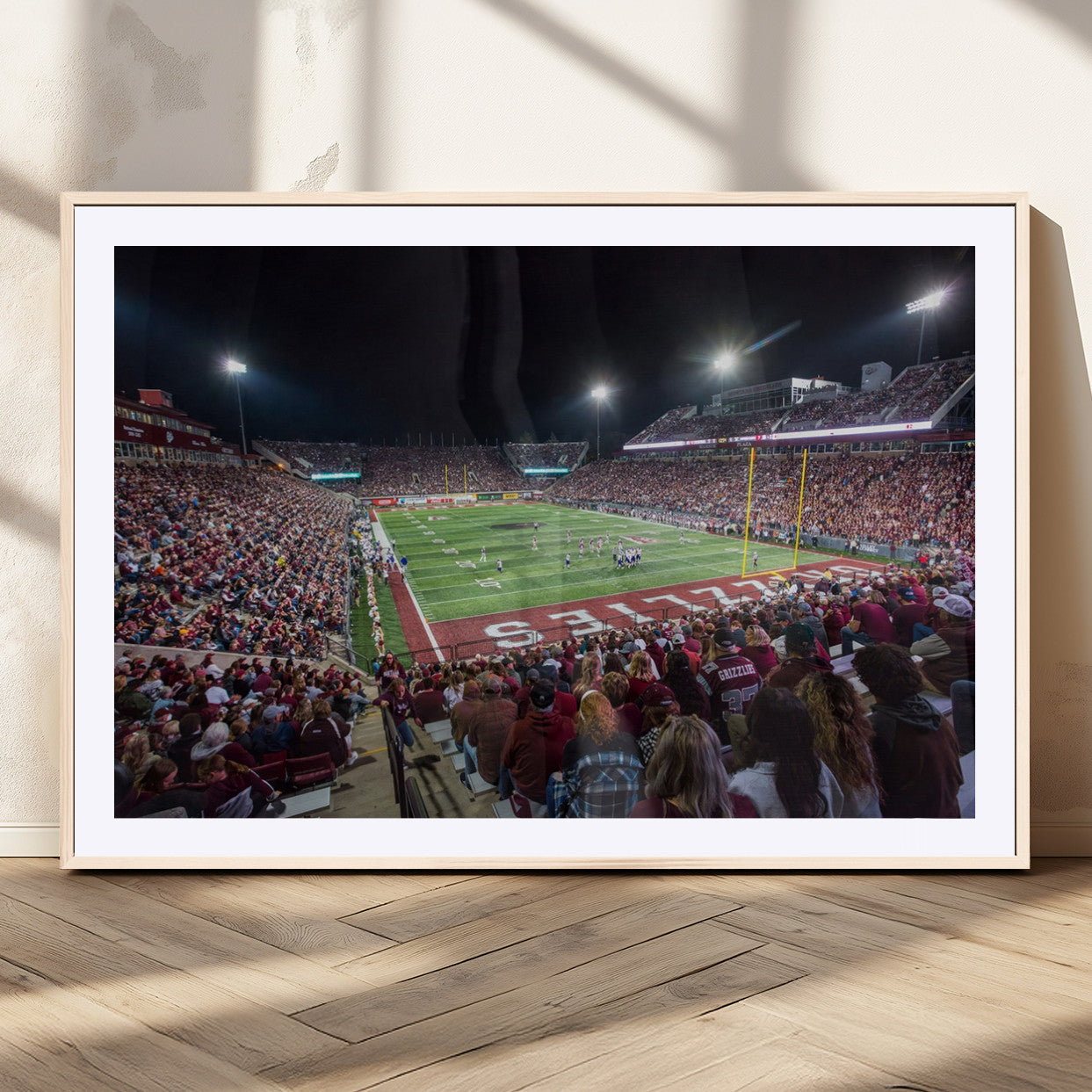 MGC-FP-36x24 - American Football Wall Art Canvas Print, Stadium Sport Wall Art Print