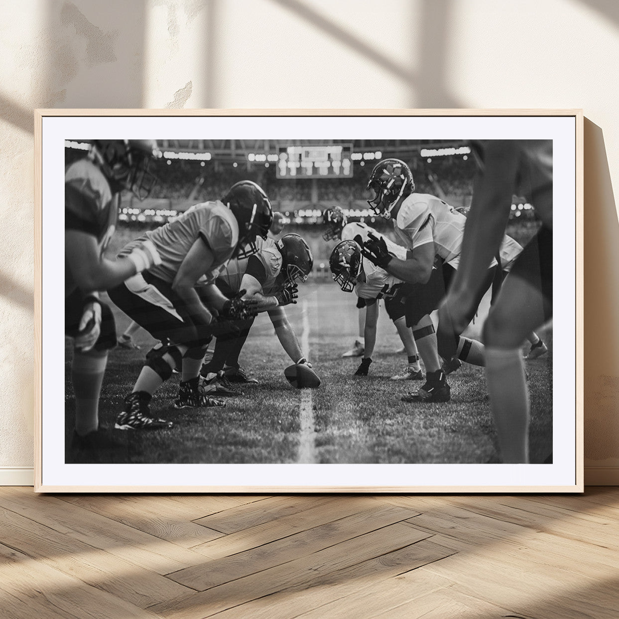 MGC-FP-36x24 - American Football Wall Art Canvas Print, Stadium Sport Wall Art Print