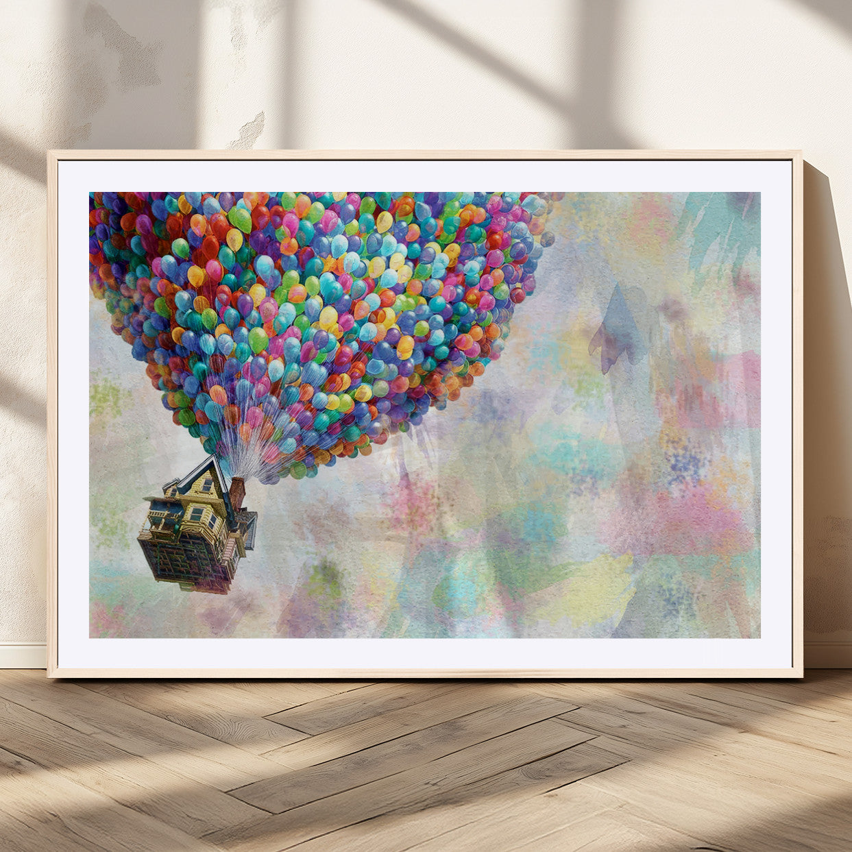 MGC-FP-36x24 - Up Pixar Poster, Look Up Pixar Wall Art, Up Pixar Canvas, Kids Play Game Room Decor Wall Art