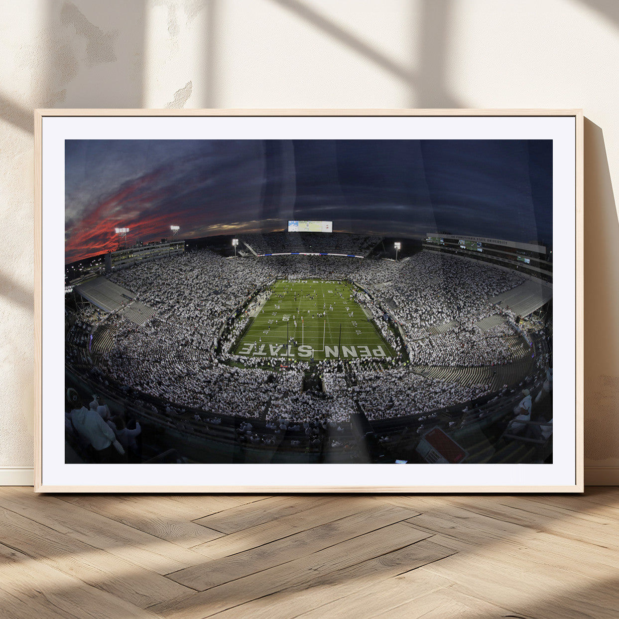 MGC-FP-36x24 - Penn State University Nittany Lions Football Team Print - University Park Beaver Stadium Wall Art