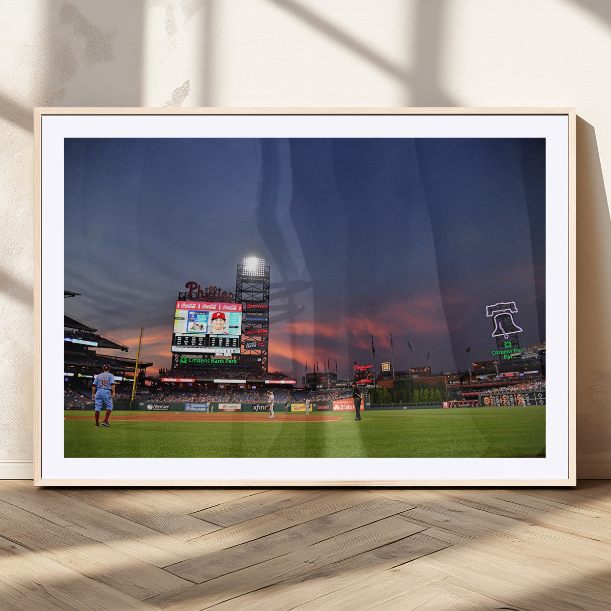 MGC-FP-36x24 - Philadelphia Phillies Baseball Print - Philadelphia Citizens Bank Park Stadium Wall Art, Phillies