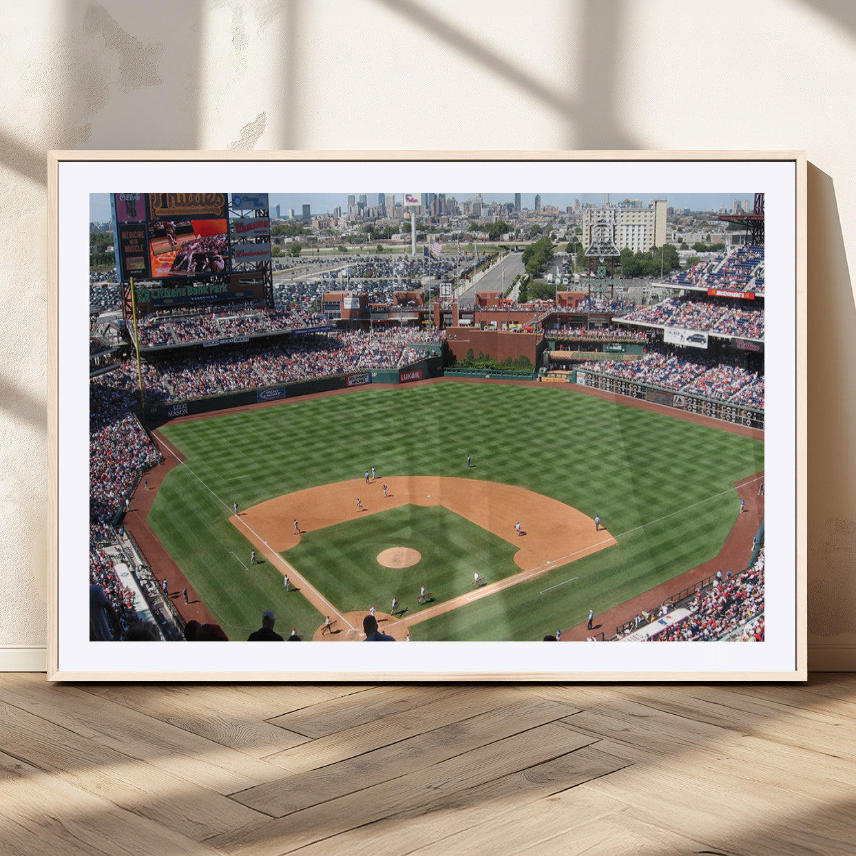 MGC-FP-36x24 - Philadelphia Phillies Baseball Team Print - Philadelphia Citizens Bank Park Stadium Wall Art Canvas