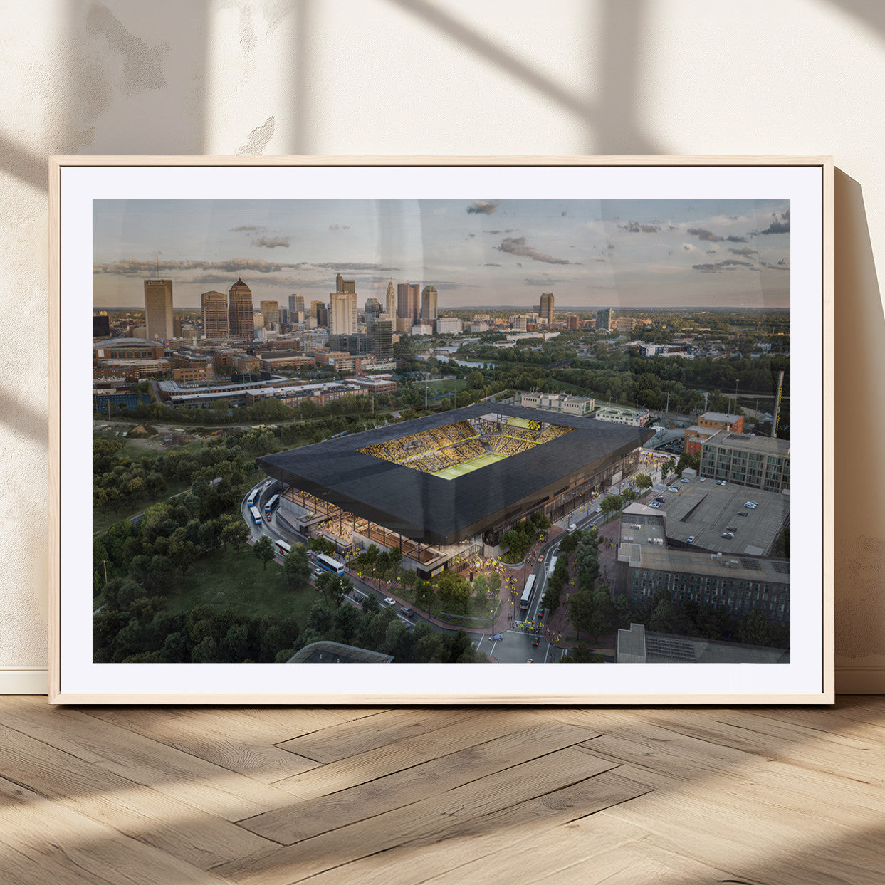 MGC-FP-36x24 - Columbus Crew Soccer Team Print - Columbus Crew Stadium Wall Art, Columbus Crew Soccer Wall Art