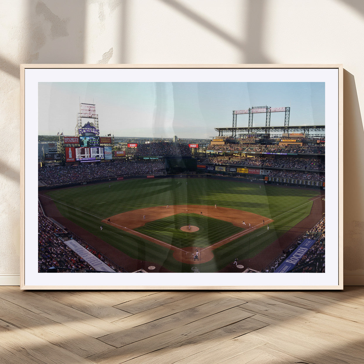 MGC-FP-36x24 - Colorado Rockies Coors Field Wall Art Canvas Print - MLB Baseball Stadium