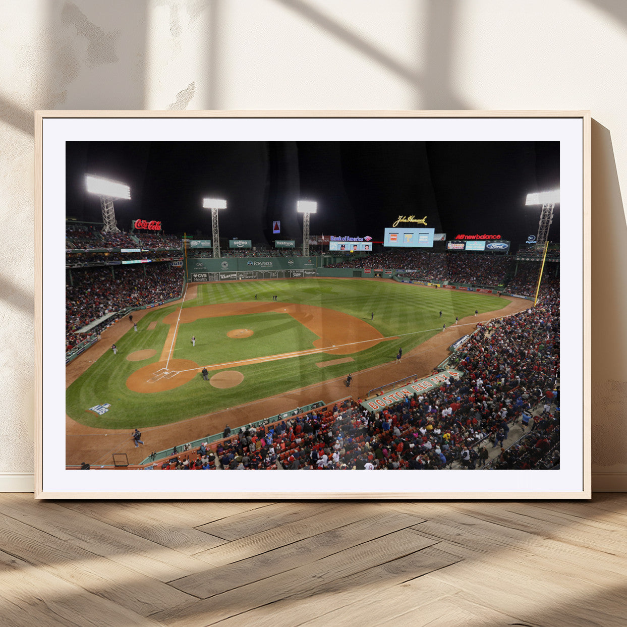MGC-FP-36x24 - Boston Red Sox Baseball Team Print - Massachusetts Fenway Park Stadium Wall Art Canvas Print