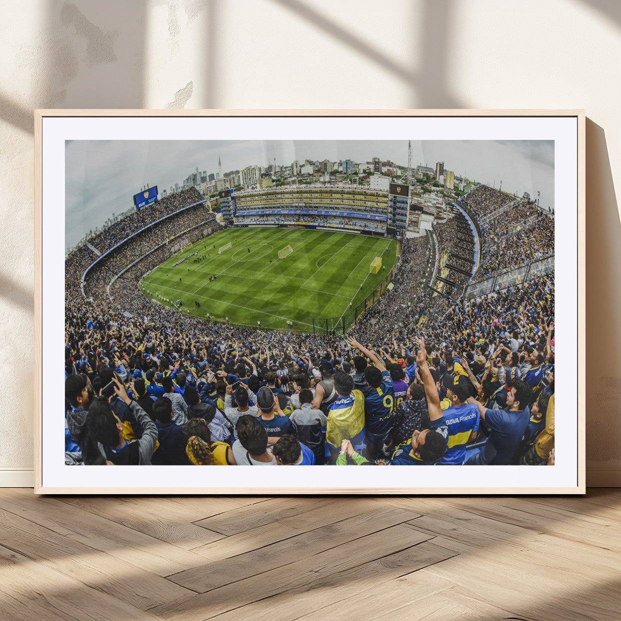 MGC-FP-36x24 - Boca Juniors Soccer Team Print Wall Art - Buenos Aires Bombonera Stadium Canvas Print