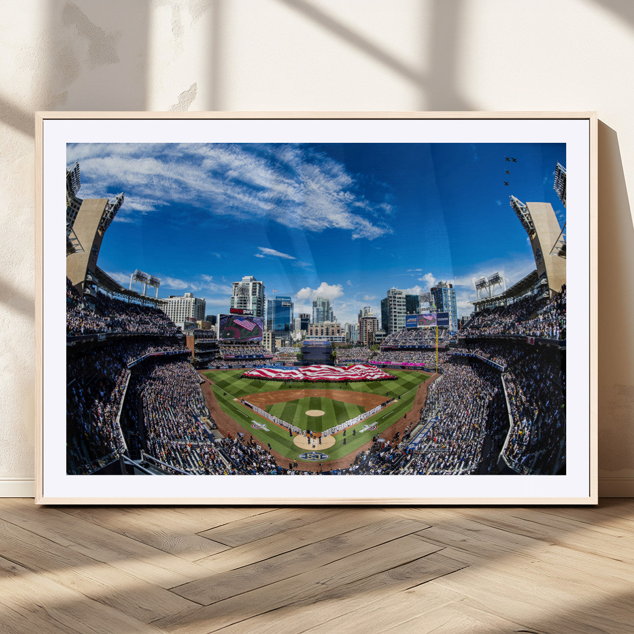 MGC-FP-36x24 - San Diego Padres Baseball Team Print - Petco Park Stadium Wall Art Canvas Print