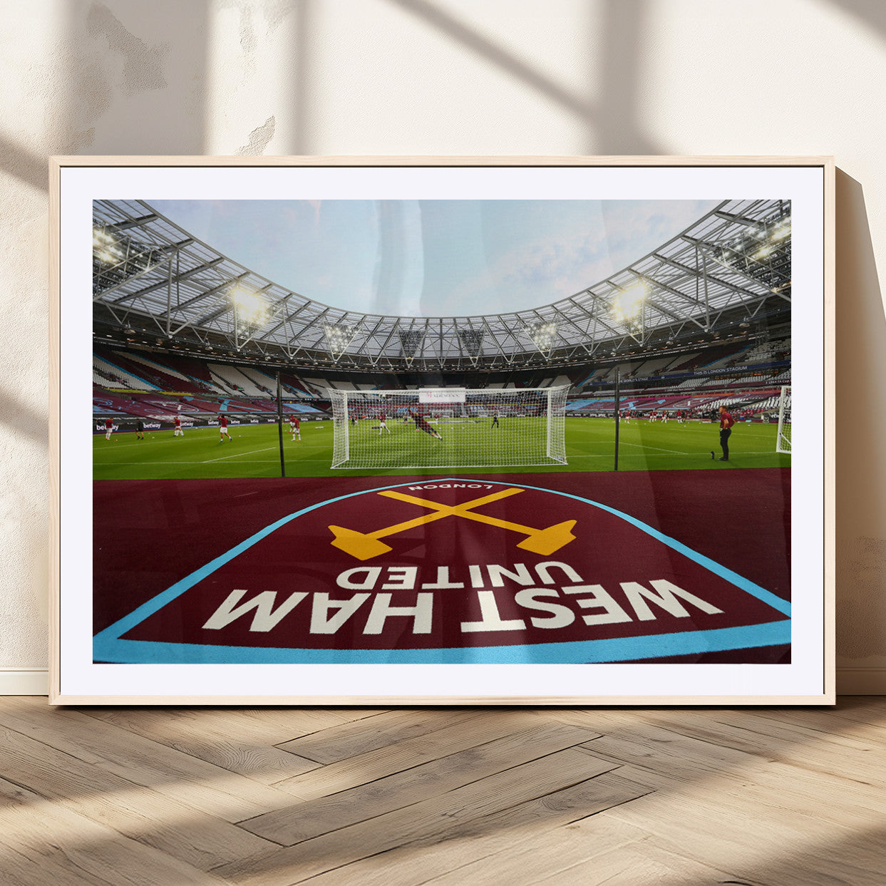 MGC-FP-36x24 - West Ham United FC Stadium Canvas Wall Art – London Stadium Football Print – Premier League Team