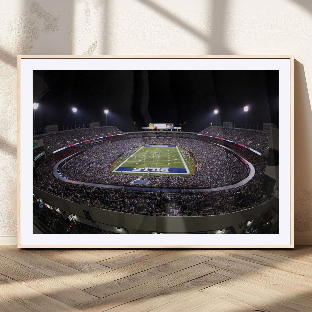 MGC-FP-36x24 - Buffalo Bills NFL Football Team Print - Buffalo Highmark Stadium Wall Art Canvas Print